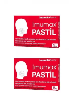 İmuneks Imumax Pastil 12 Adet x 2 Adet - Imuneks