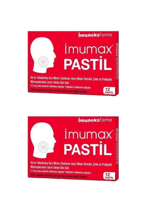İmuneks Imumax Pastil 12 Adet x 2 Adet - 1