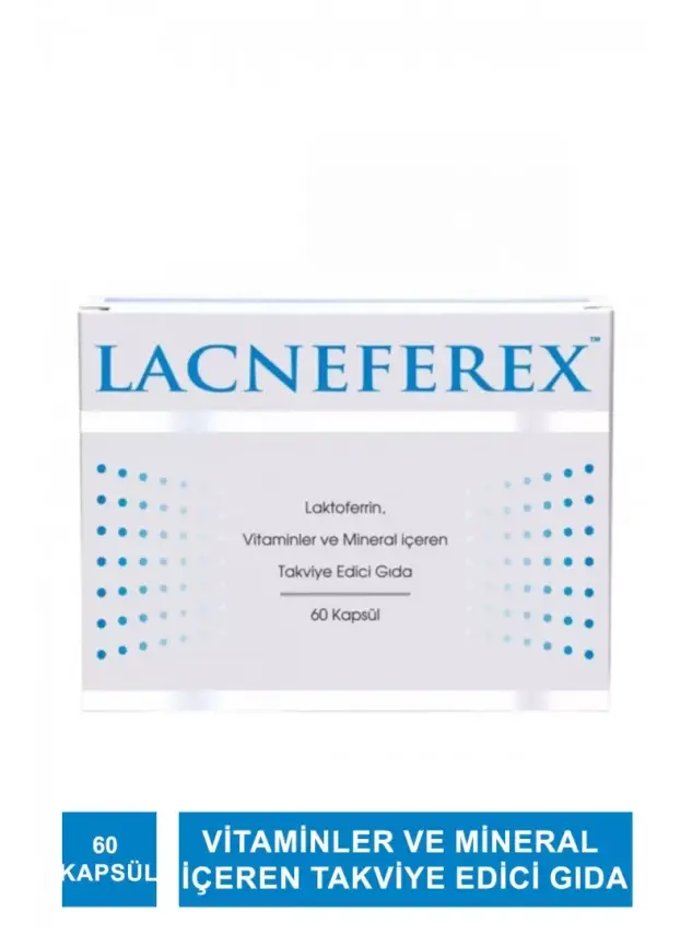 İmuneks Lacneferex Vitamin Ve Mineral İçeren Gıda Takviyesi 60 Kapsül - 1