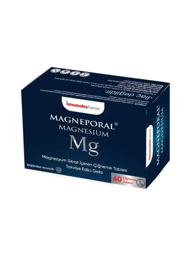 OUTLET - İmuneks Magneporal Magnesium 60 Tablet - 1