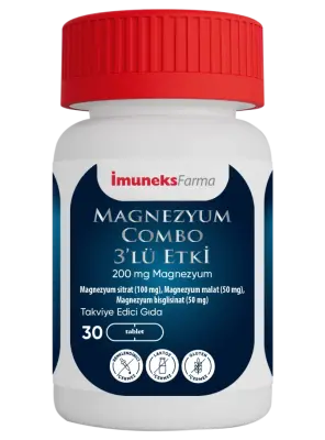 İmuneks Magnezyum Combo 3'lü Etki 30 Tablet - Imuneks
