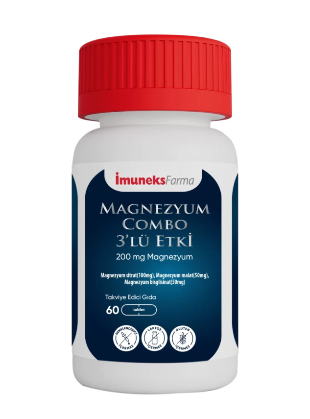 İmuneks Magnezyum Combo 3'lü Etki 60 Tablet - Imuneks