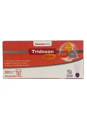 OUTLET - İmuneks Tridoxon 3'lü Etki 30 Efervesan Tablet - Imuneks