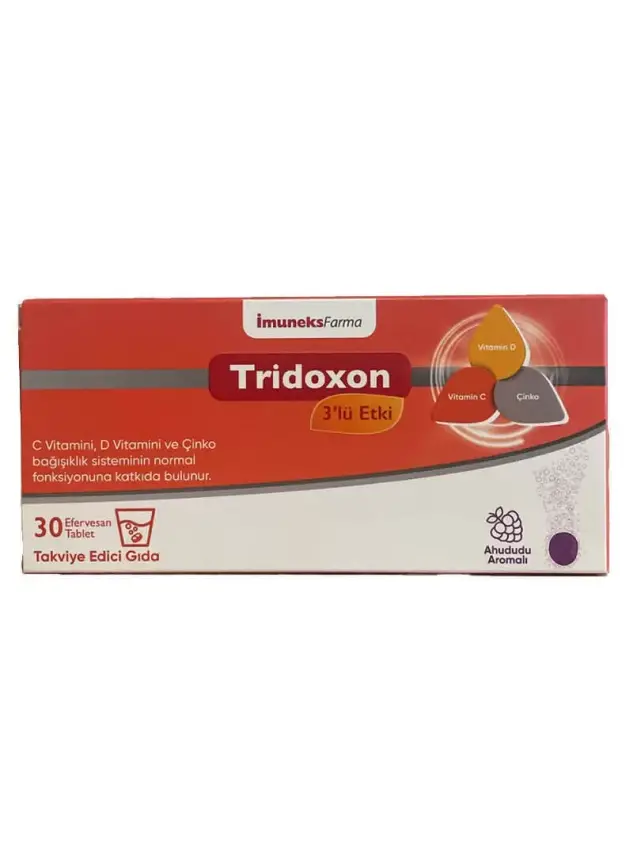 OUTLET - İmuneks Tridoxon 3'lü Etki 30 Efervesan Tablet - 1