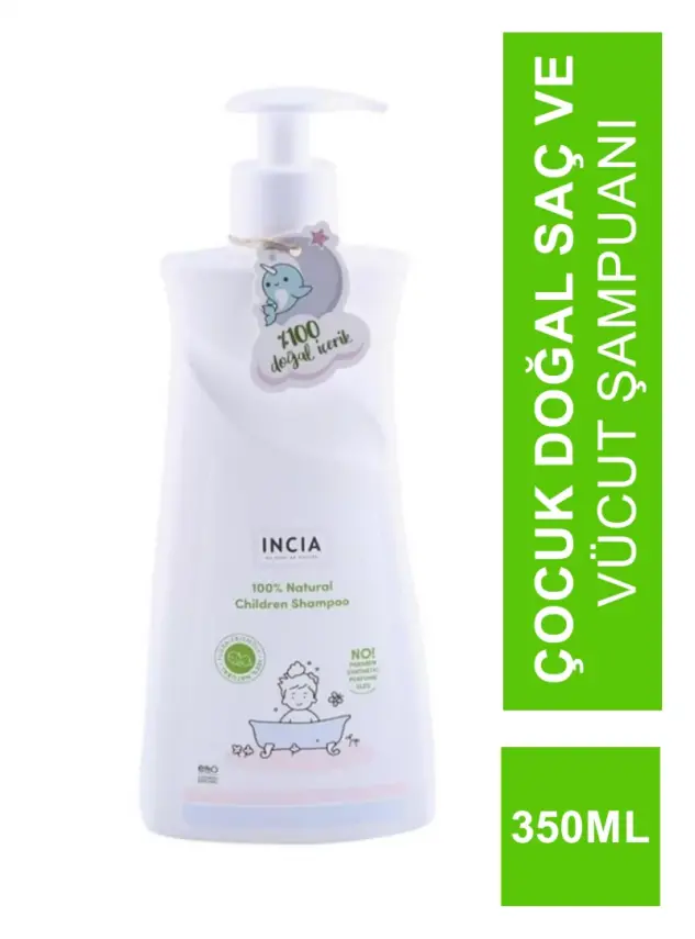 İncia Çocuk Doğal Saç Ve Vücut Şampuanı 350 ml - 1