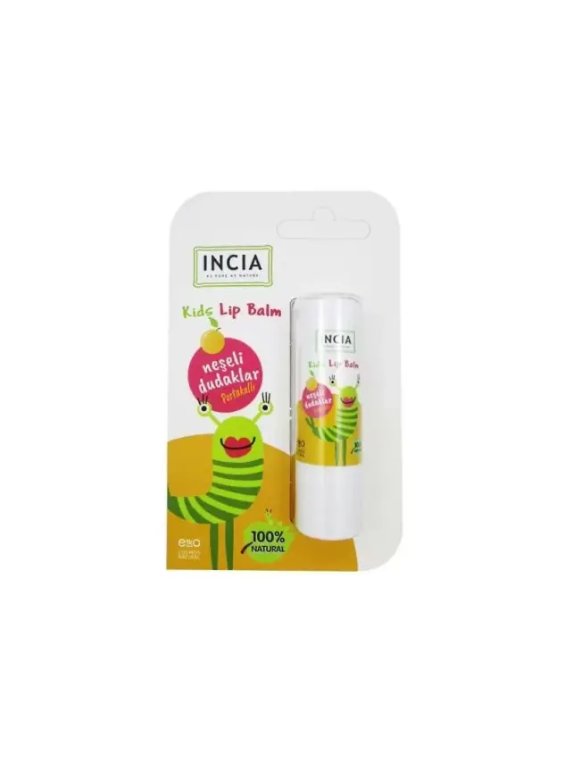 Incia Kids Lip Balm Dudak Besleyici Portakal 6 gr - 2