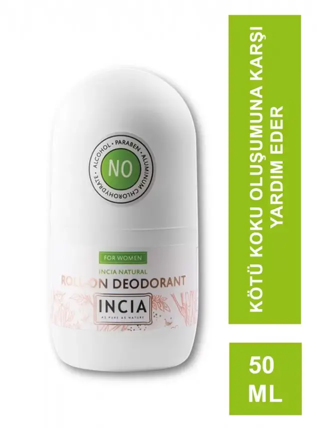 Incia Roll On Deodorant For Women 50 ml Kadınlar İçin Doğal Deodorant - 1