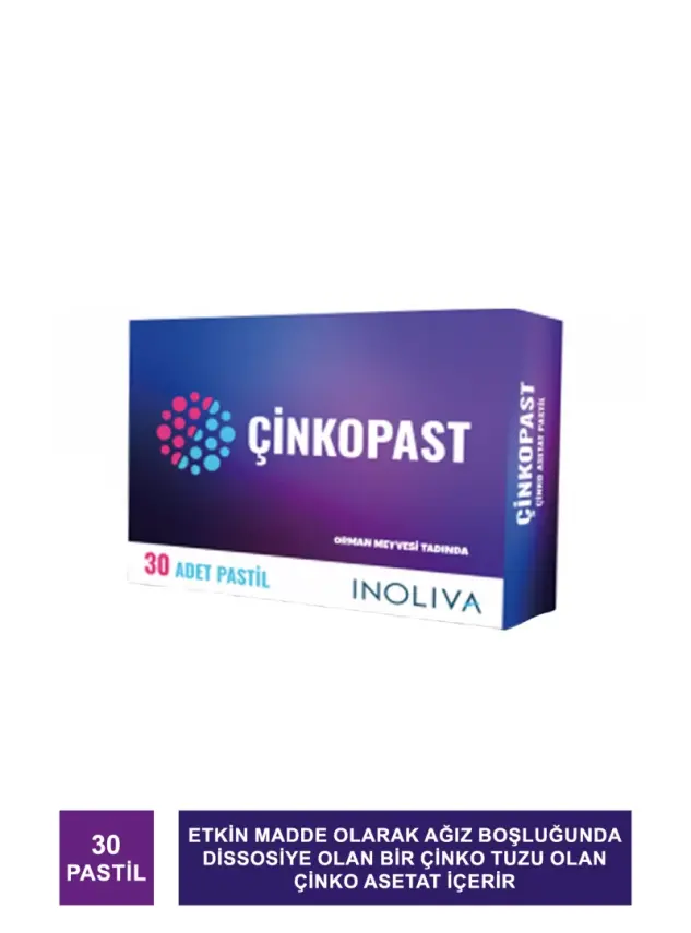 Inoliva Çinkopast Orman Meyveli 30 Pastil | 15 mg - 2