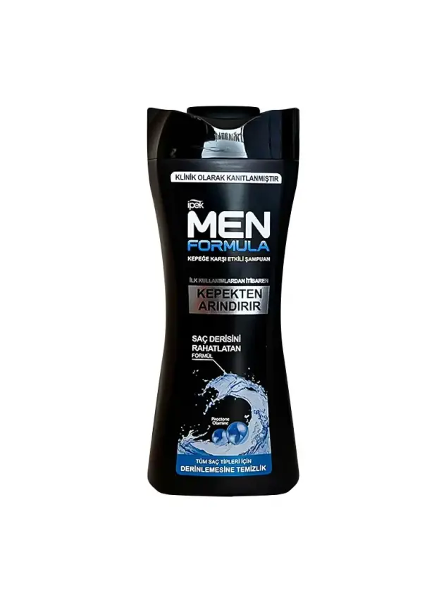 İpek Men Kepeğe Karşı Etkili Şampuan - Tüm Saç Tipleri - 480ml - 1