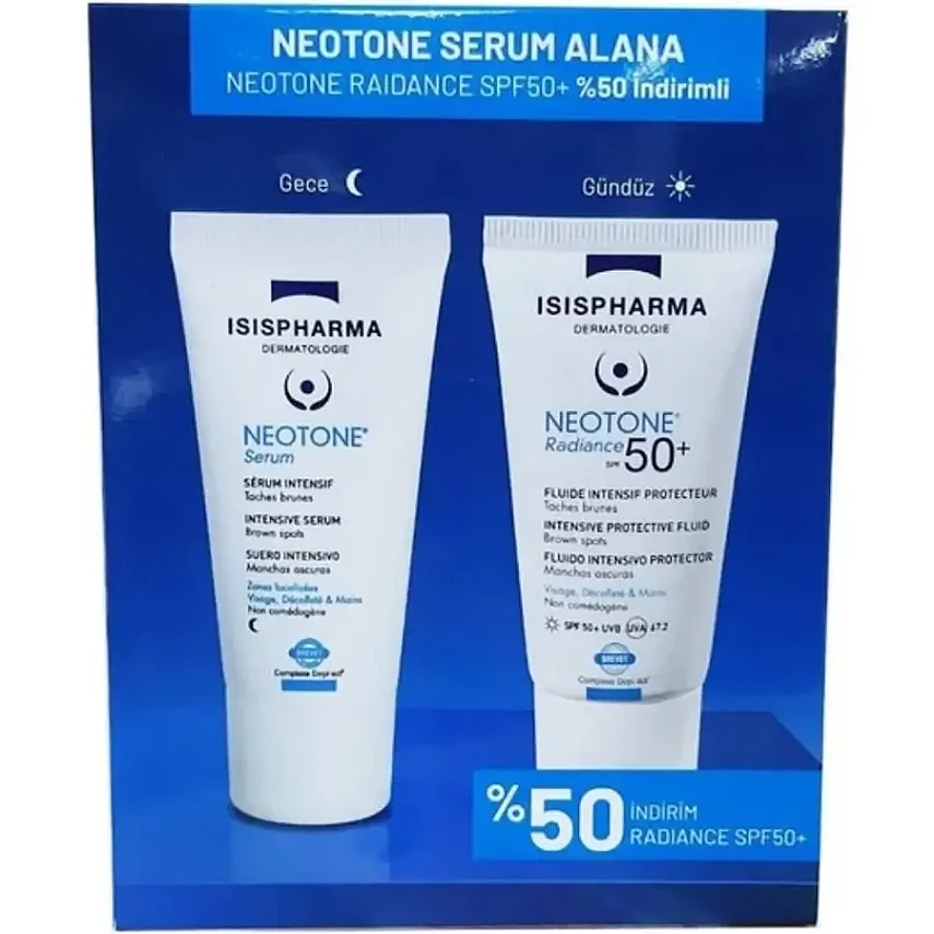 Isis Pharma Neotone Serum 30ml & Neotone Radiance SPF 50+ 30ml - 1