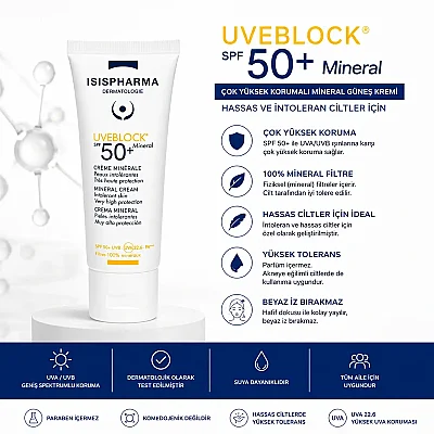 Isis Pharma Uveblock Spf50 Mineral Cream 40 ml - 