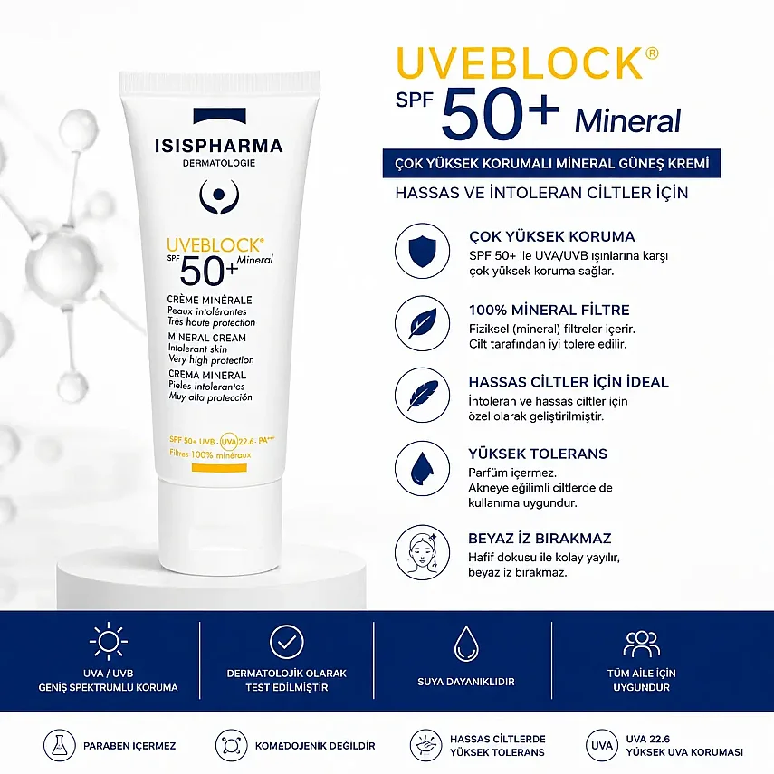 Isis Pharma Uveblock Spf50 Mineral Cream 40 ml - 1