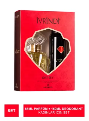 İVRİNDİ Kadın Parfüm Seti 55 ml EDT + 150 ml Deodorant - 1