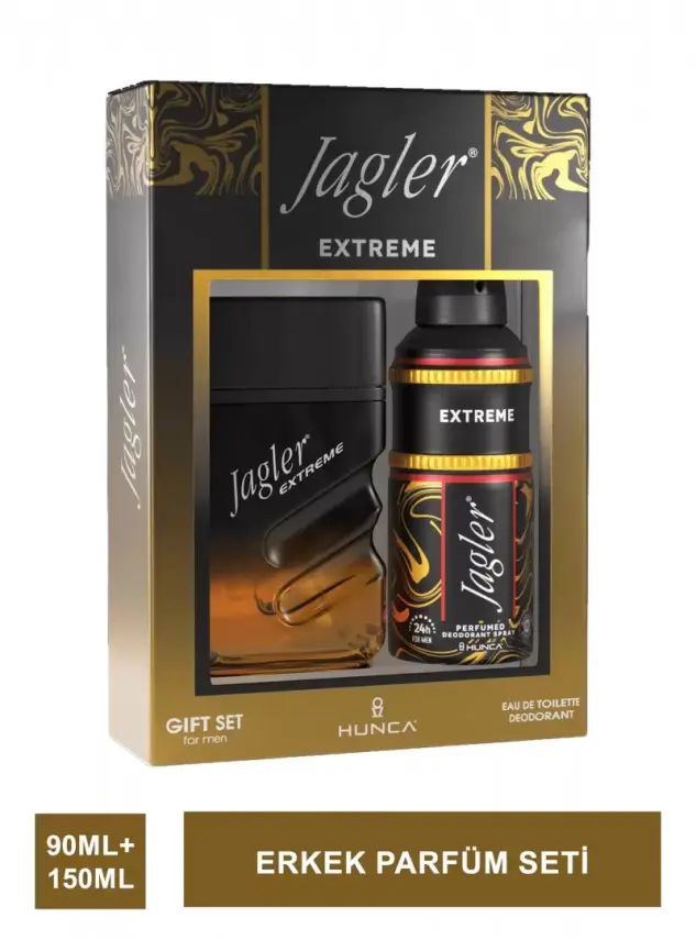 Jagler Extreme Erkek Parfüm Seti 90 ml EDT + 150 ml Deodorant - 1