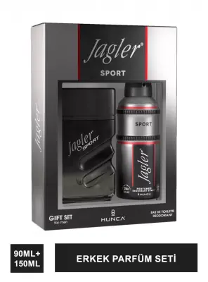 Jagler Sport Erkek Parfüm Seti 90 ml EDT + 150 ml Deodorant - 1