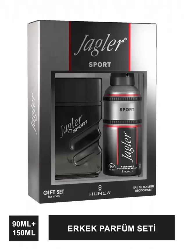 Jagler Sport Erkek Parfüm Seti 90 ml EDT + 150 ml Deodorant - 1