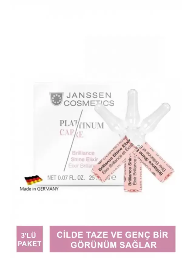 Janssen Brilliance Shine Elixir Işıltı Veren Yüksek Anti-Age Ampul 3'lü Paket - 1