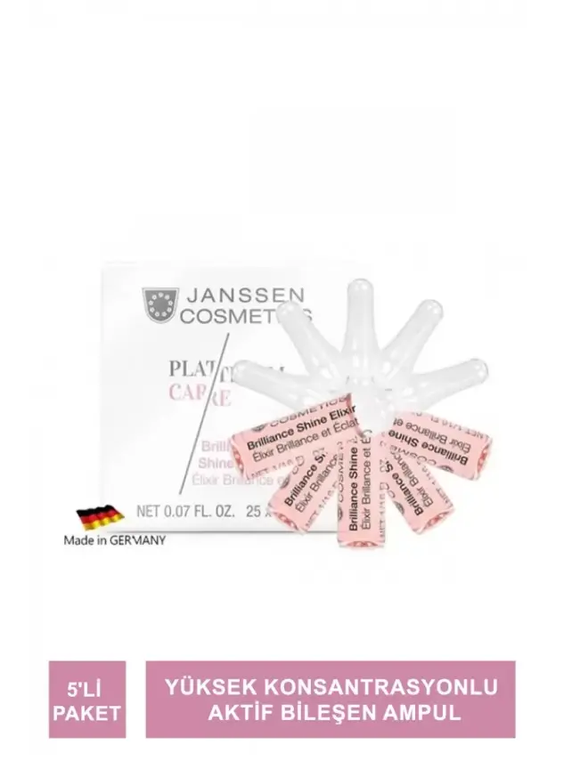 Janssen Brilliance Shine Elixir Işıltı Veren Yüksek Anti-Age Ampul 5'li Paket - 1
