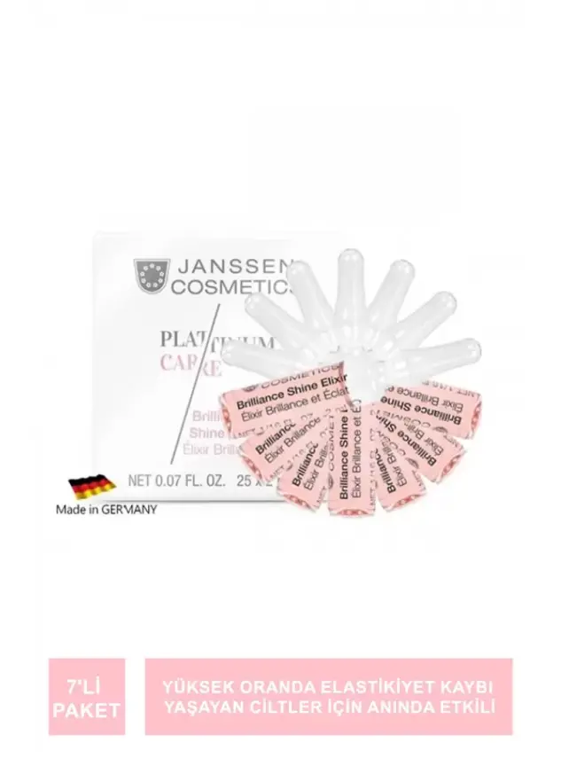 Janssen Brilliance Shine Elixir Işıltı Veren Yüksek Anti-Age Ampul 7'li Paket - 1