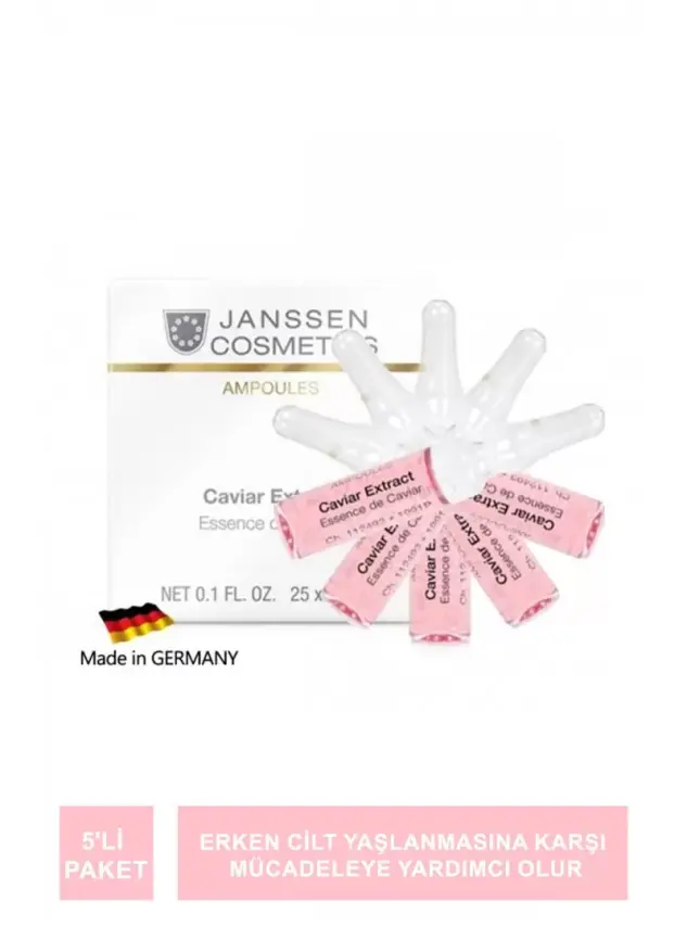 Janssen Caviar Extract Canlandırıcı Havyar Ampul 5'li Paket - 1