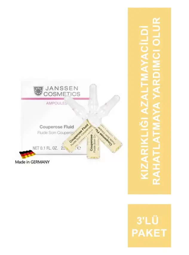 Janssen Couperose Fluid Kızarıklık Ve Hassas Cilt Ampul 3'lü Paket - 1