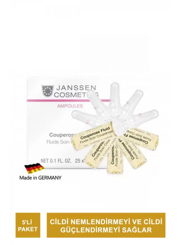 Janssen Couperose Fluid Kızarıklık Ve Hassas Cilt Ampul 5'li Paket - JANSSEN COSMETİCS
