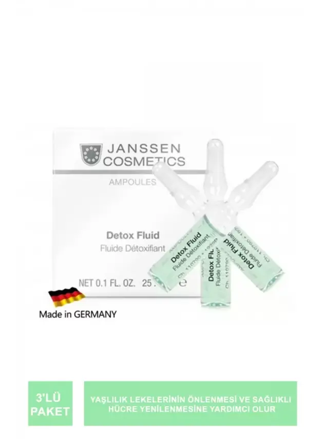 Janssen Detox Fluid Ampul 3'lü Paket - 1