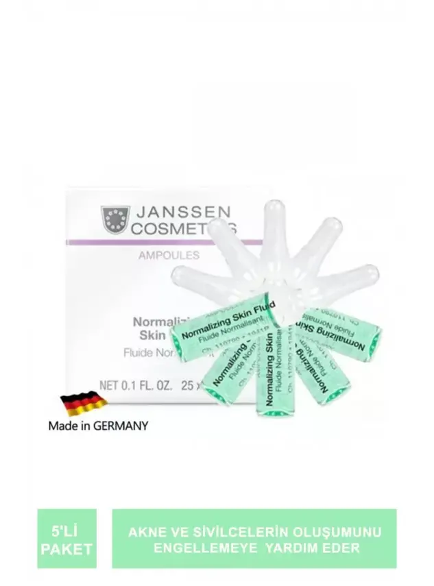 Janssen Normalizing Skin Fluid Yağlı / Akneli Cilt Ampul 5'li Paket - 1