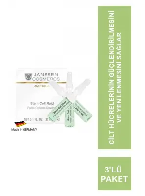 Janssen Stem Cell Fluid Kök Hücre Anti-Age Ampul 3'lü Paket - JANSSEN COSMETİCS