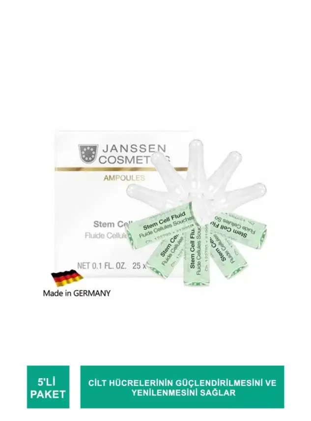 Janssen Stem Cell Fluid Kök Hücre Anti-Age Ampul 5'li Paket - 1