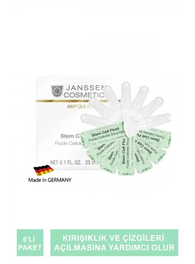 Janssen Stem Cell Fluid Kök Hücre Anti-Age Ampul 6'li Paket - 1