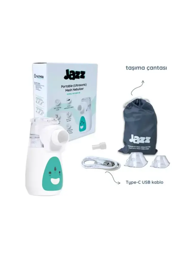 Jazz Taşınabilir ( Ultrasonik ) Mesh Nebulizatör ( NBM-5B ) - 5