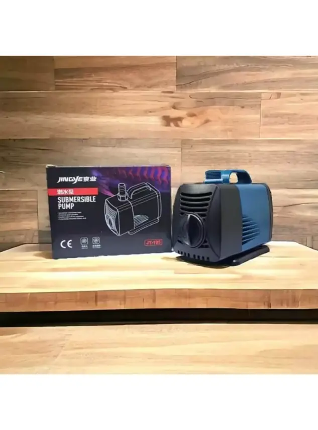 Jingye Akvaryum Dalgıç Filtre Pompası Siyah 60W, 4000L/H, 3m - 1