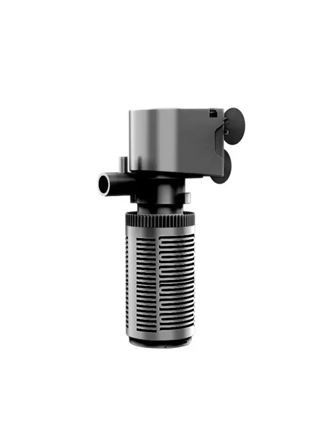 Jingye Akvaryum Silindir İç Filtre Siyah 4W, 400L/H - 1