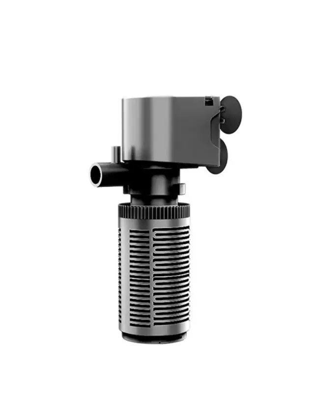 Jingye Akvaryum Silindir İç Filtre Siyah 6W, 600L/H - 1
