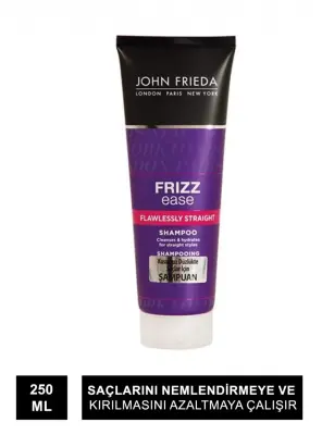 John Frieda Frizz Ease Flawlessly Straight Shampoo 250 ml Kusursuz Düzlükte Saçlar İçin Şampuan - 1