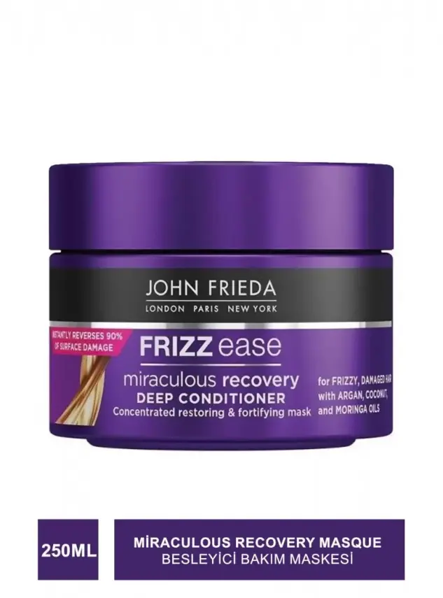 John Frieda Frizz Ease Miraculous Recovery Masque 250 ml Besleyici Bakım Maskesi - 1