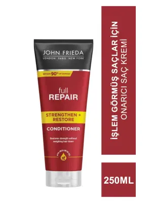 John Frieda Full Repair Conditioner 250 ml İşlem Görmüş Saçlar İçin Onarıcı Saç Kremi - John Frieda