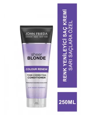 John Frieda Sheer Blonde Colour Renew Conditioner 250 ml Sarı Saçlara Özel Renk Yenileyici Saç Kremi - John Frieda