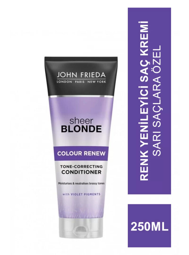 John Frieda Sheer Blonde Colour Renew Conditioner 250 ml Sarı Saçlara Özel Renk Yenileyici Saç Kremi - John Frieda