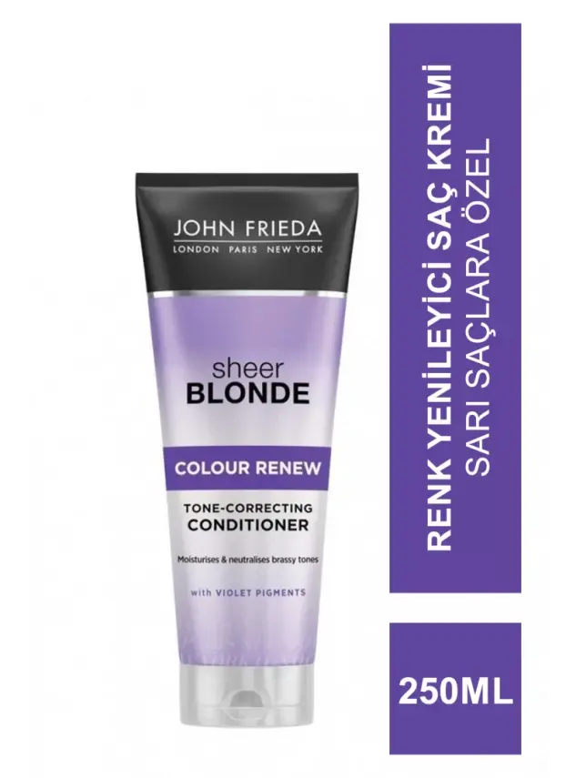 John Frieda Sheer Blonde Colour Renew Conditioner 250 ml Sarı Saçlara Özel Renk Yenileyici Saç Kremi - 1
