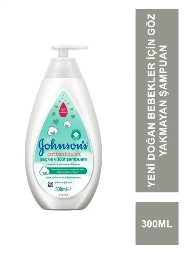 Johnsons Baby Cottontouch Saç ve Vücut Şampuanı 300 ml - 1