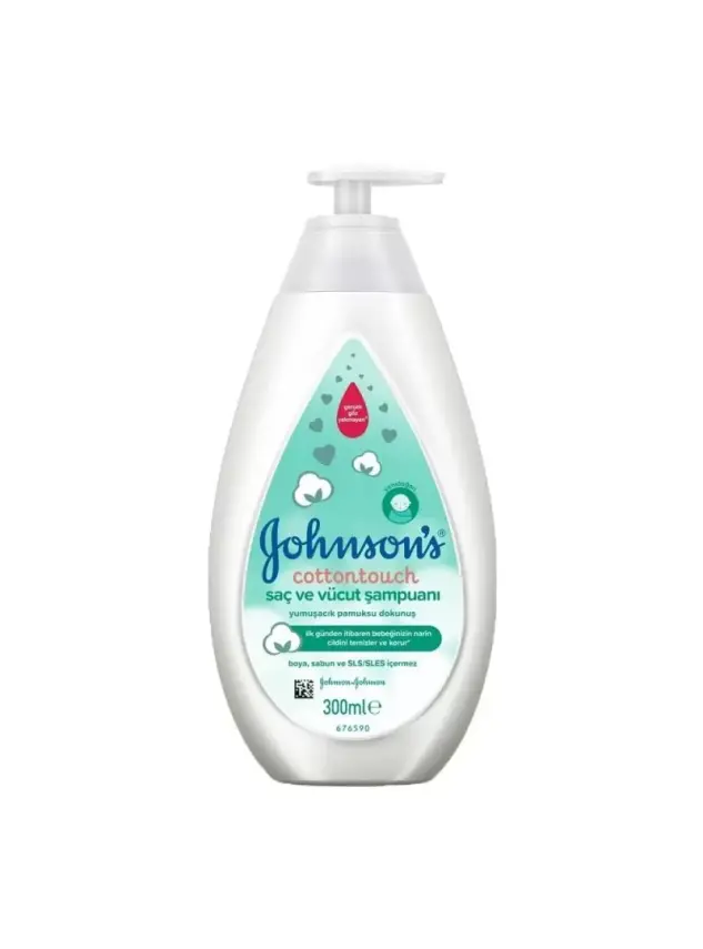 Johnsons Baby Cottontouch Saç ve Vücut Şampuanı 300 ml + Cottontouch Yağ 300 Ml - 1