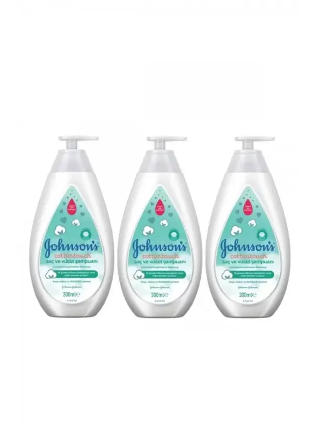 Johnsons Baby Cottontouch Saç ve Vücut Şampuanı 300 ml X 3lü set - 2