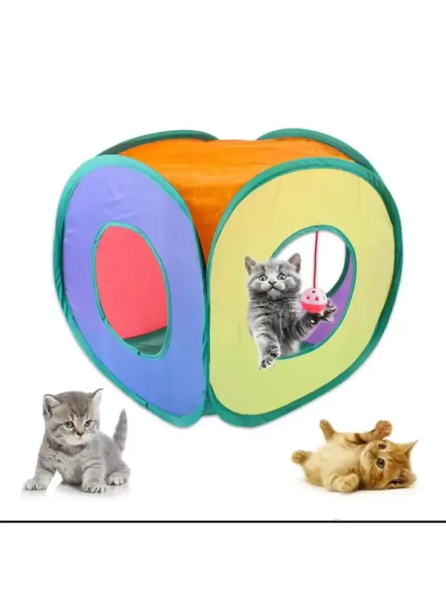 Kare Model Kedi Oyun Tünel - 1