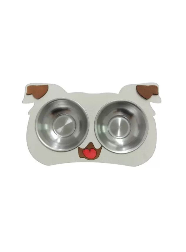 Kedi ve Köpek Figürlü Mama ve Su Kabı İkili - DİĞER