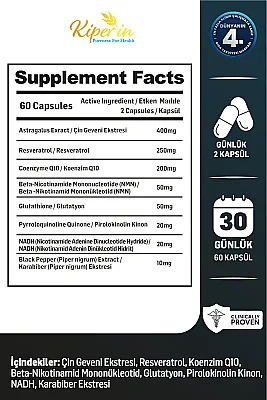 Kiperin Elixea Longevity 60 Kapsül - 5