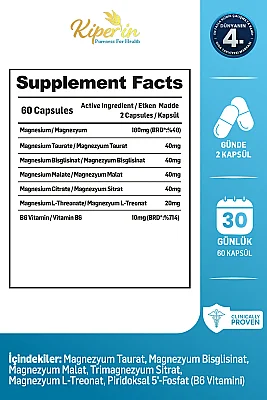 Kiperin Multi Magnezyum 5x 60 Kapsül - 2