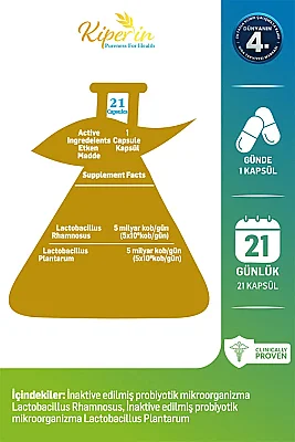 Kiperin Postbiyotik 21 Kapsül - 5