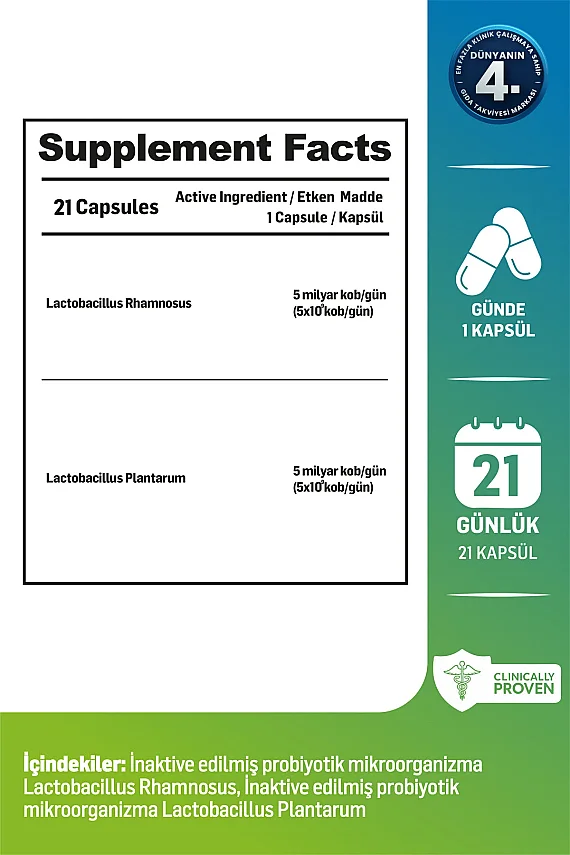 Kiperin Postbiyotik 21 Kapsül - 4
